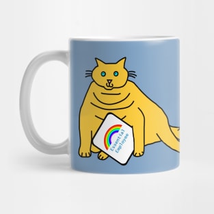 Cuddly Cat Essential Employee Rainbow Mug